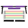 High Quality Portable Yoga Pilates Bar Kit Latex Free Resistance Band Exercise Stick Women
