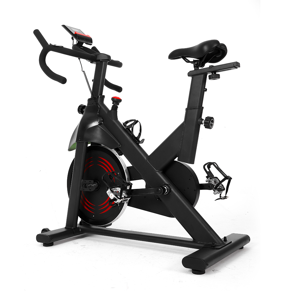 Indoor Cycling Stationary Fitness Exercise Bike LCD Monitor for Home Cardio Workout Training Bike